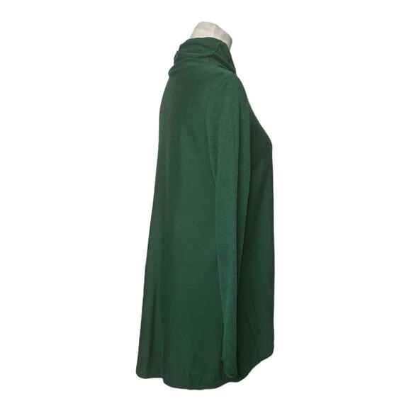 Eileen Fisher green high neck long sleeves sweater size small - Picture 5 of 11